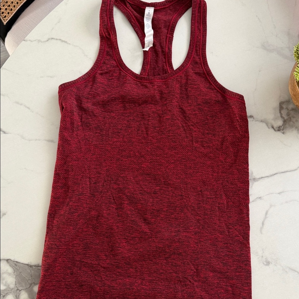 lululemon athletica Red Tank Top